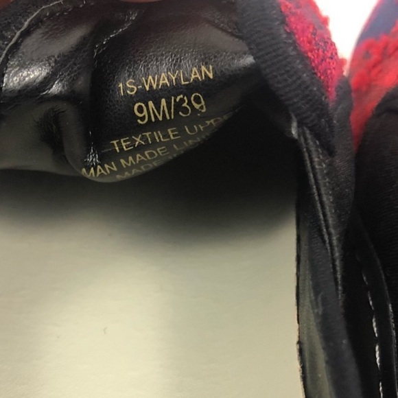 1.State Red Waylon Tapestry Platform Slip On Sneakers - Picture 4 of 9